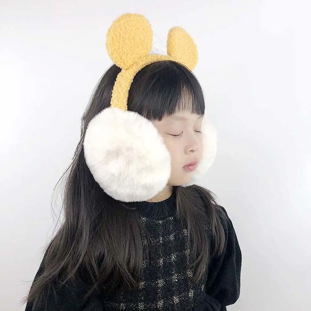 야외용 어린이 이어 워머, 방한 귀 랩, 어린이 플러시 귀마개, 플러시 귀덮개, 여성 이어 커버