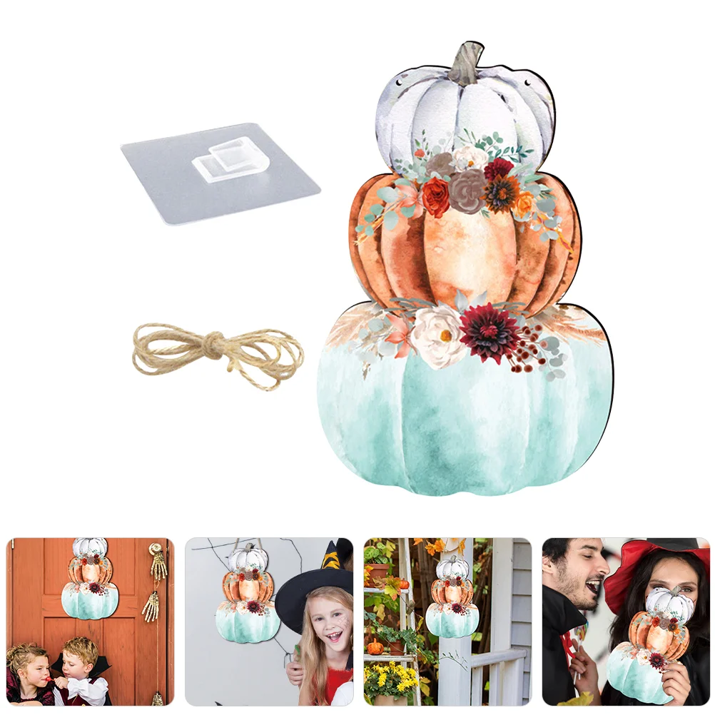 

Home Decoration Door Pumpkin Ornaments Decorate Halloween Wood Hanging Sign Wooden Haunted House Signs For Decorative pumpkins