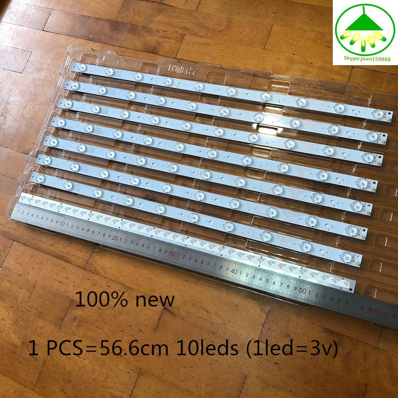 

FOR 12 pcs/Lot 100% new LCD TV backlight strip for 55CE5129H1 HK55D10-ZC14A-03 303HK550037 1 PCS=56.6cm 10leds (1led=3v)