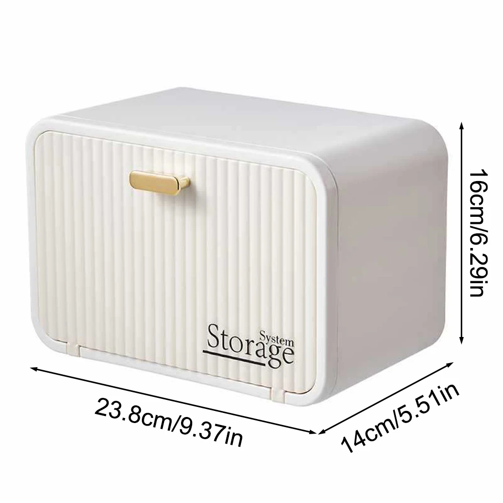 Wall Mounted Storage Box Wall Mounted Transparent Waterproof Tissue Box For Toilet Dormitory Bathroom Roll Paper Face Towel Storage Organizer