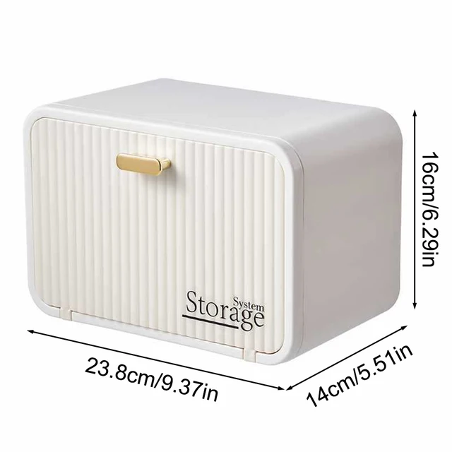 Boîte à mouchoirs transparente et étanche, murale, pour toilettes, dortoir, salle de bains, rouleau de papier, organisateur de rangement pour serviettes de visage 5