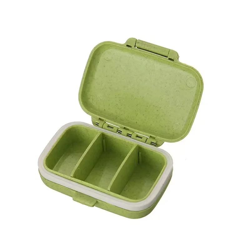 Compact Pill Organizer with 3 Compartments - Portable Medicine Storage & Dispenser