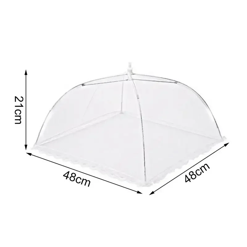 Foldable Food Covers Mesh Kitchen Anti Fly Mosquito Tent Dome Net Umbrella Picnic Protect Dish Cover Food Protection Gadget