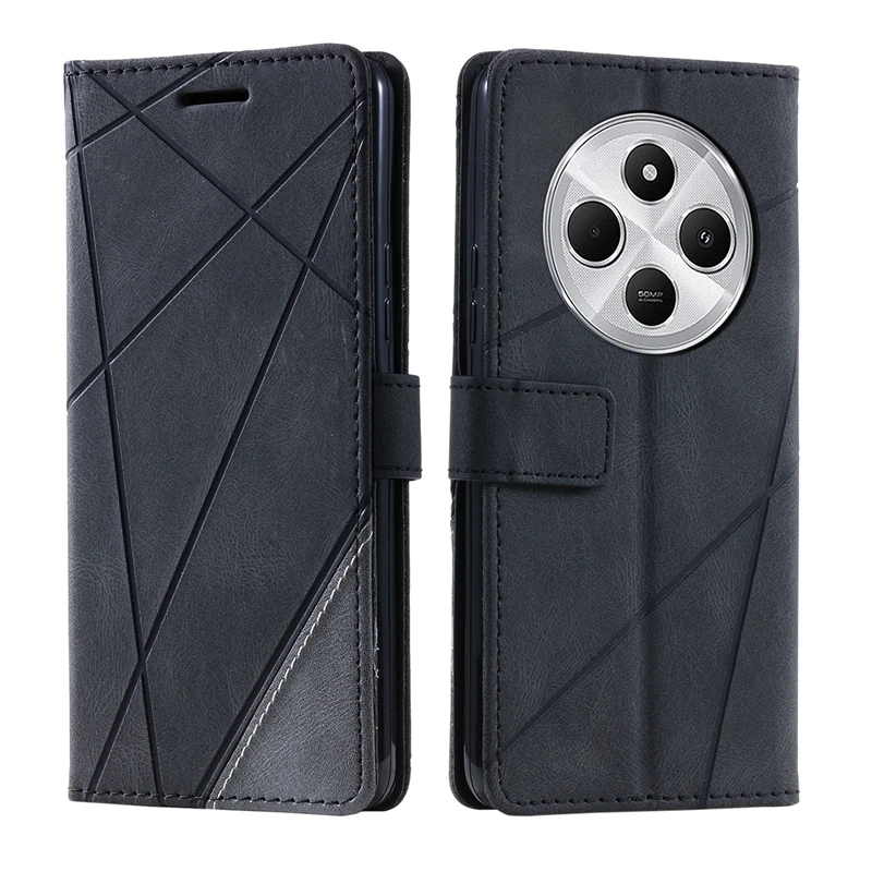 Luxury Flip Wallet Leather Case for Poco C75 - Premium Phone Cover and Organizer