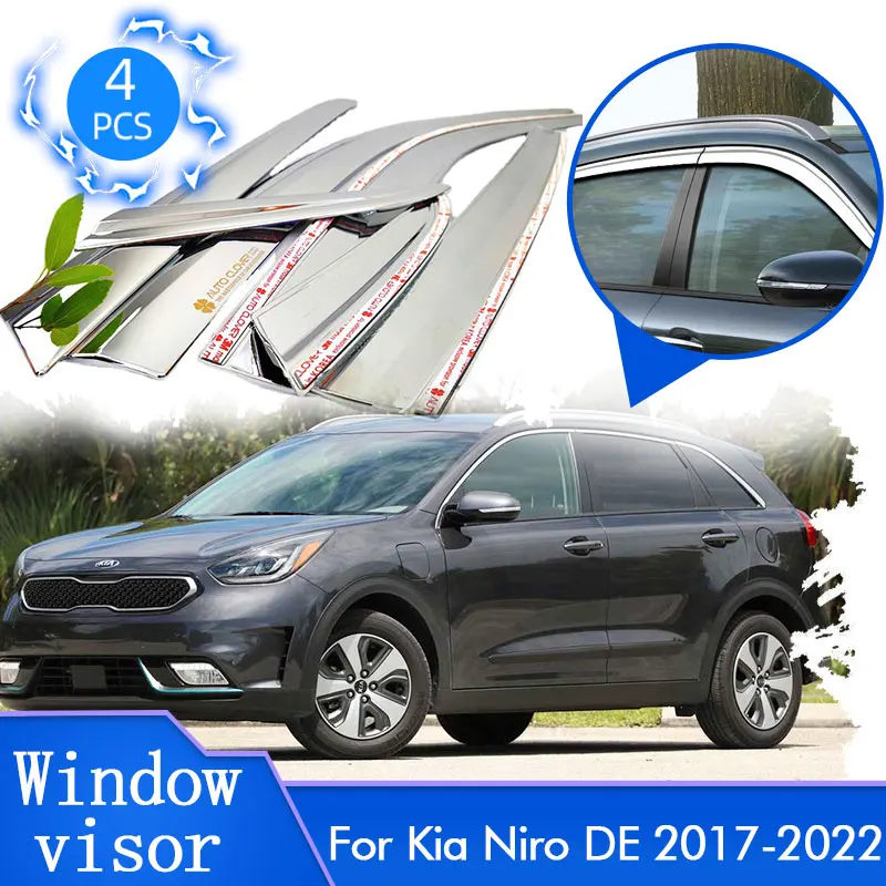 4xForKiaNiroDE201720182019202020212022ChromeDeflectors