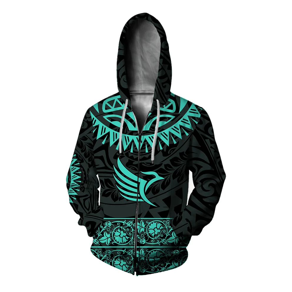 thumbnail image 1 of Sudadera con capucha de otoño para hombre, sudaderas con máscara para hombre, ropa Y2k, sudadera con capucha holgada y elegante con estampado de guerrero de armadura y cremallera, 1 of 4