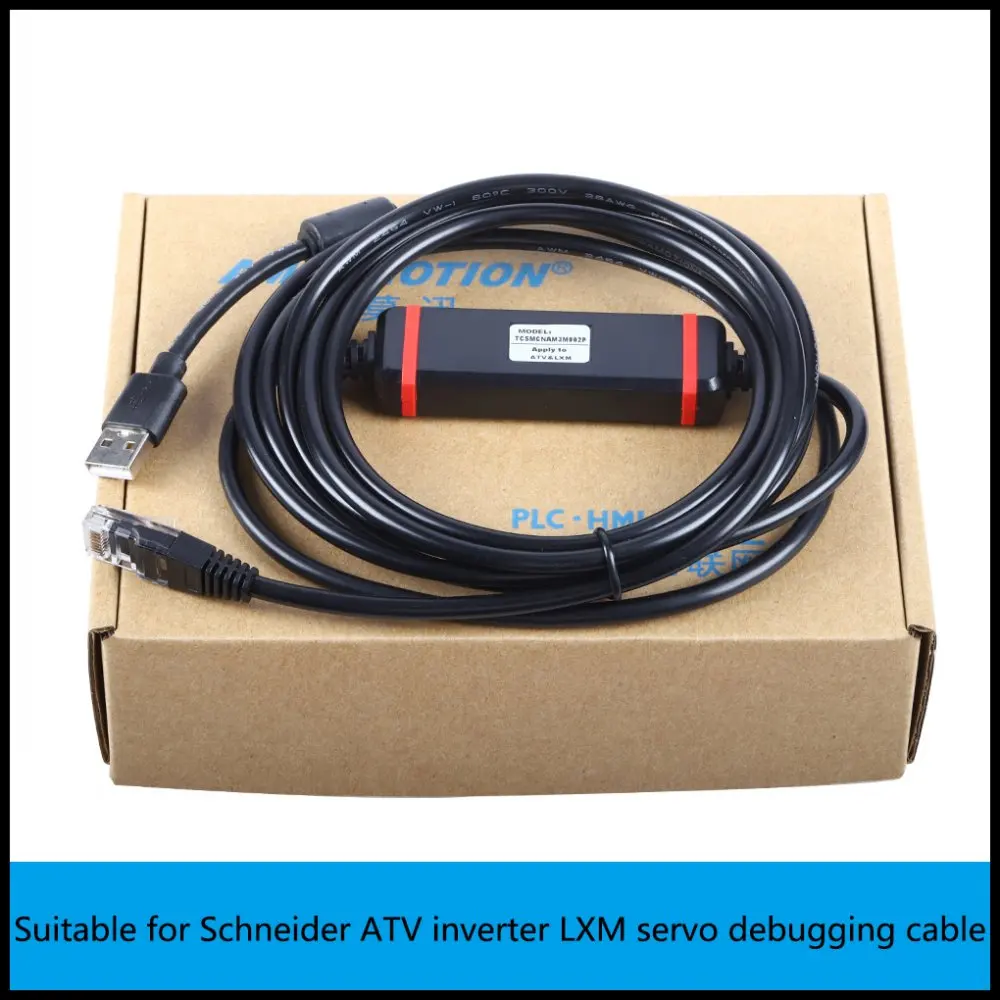 

TCSMCNAM3M002P Suitable For Schenider Frequency converter ATV VFD LXM Servo Debuggle Cable Lexium Motion Servo XBT N/R/RT M238