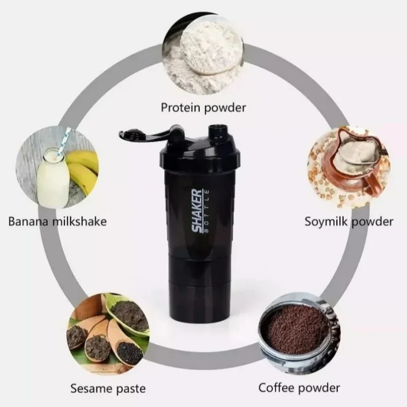 3-Layer Protein Shaker Bottle 2