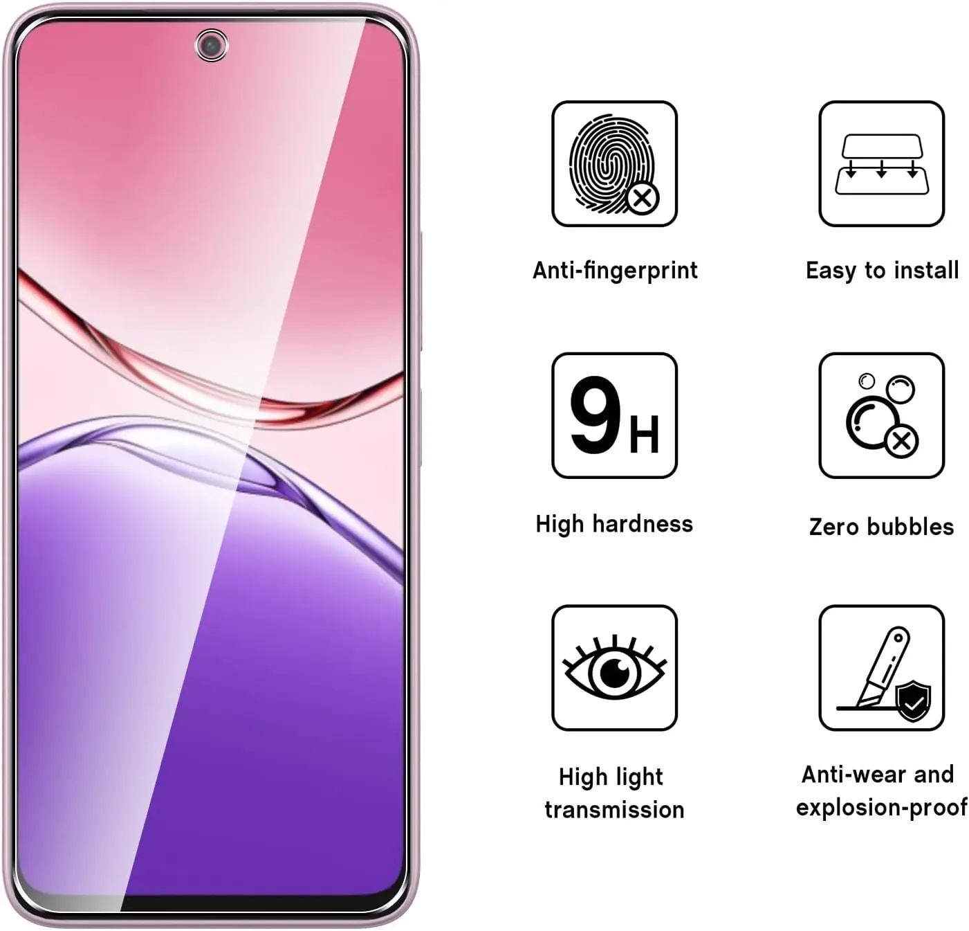 Premium 2.5D 9H Tempered Glass Screen Protector