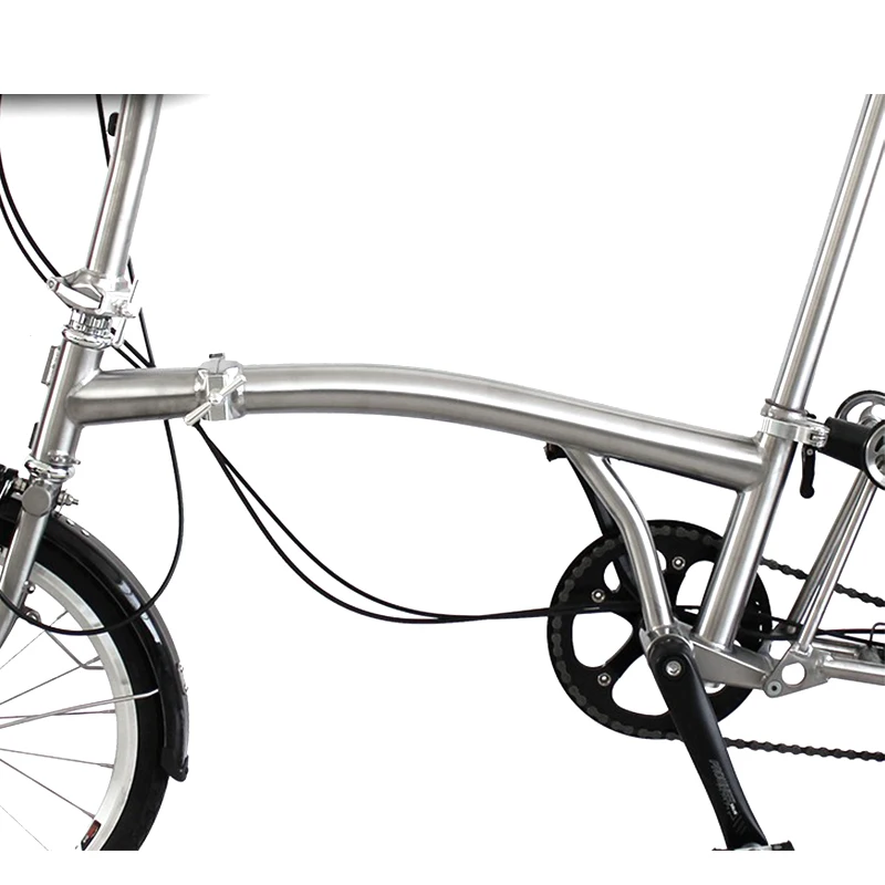 ブロンプトンバイクgr9ti3al2.5v用チタン折りたたみ自転車フレーム