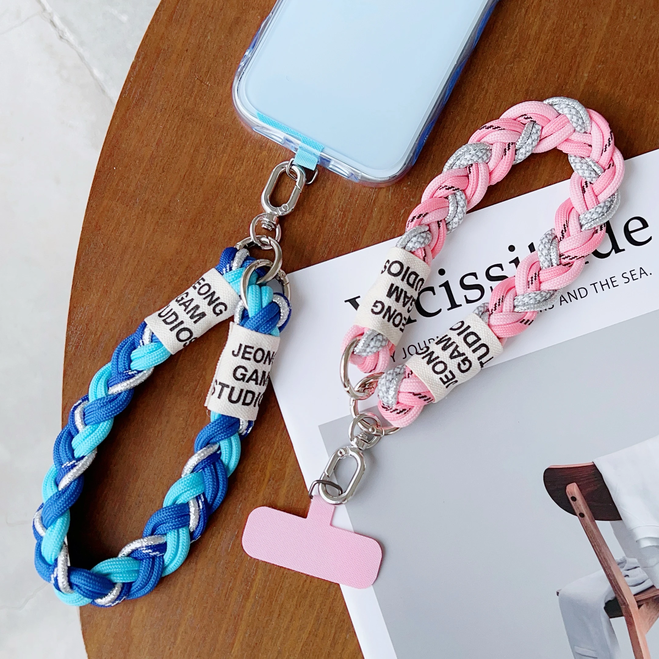 Stylish Anti-Loss Wrist Strap with Decorative Twist Rope Design