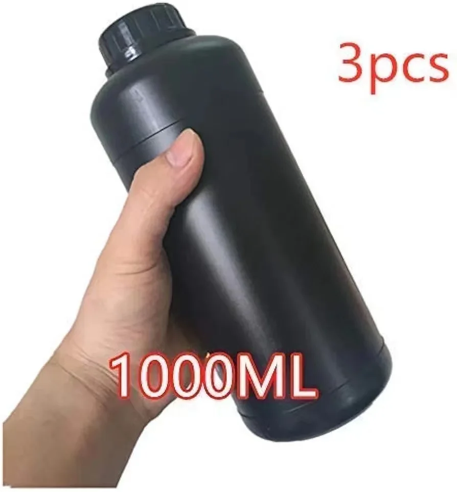 3pcs 컬러 병 암실 1000ml 개발자 화학 병 마개 해결사 필름 처리 Aarkroom 장비 필름 카메라 Accesso