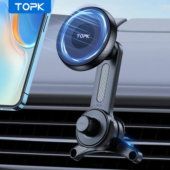 TOPK MagSafe Car Mount – Magnetic Vent Holder for iPhone 15 1