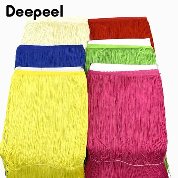 1-5 metri 50 cm nappe con frange in poliestere abito latino finiture nappe frange per tende finiture decorative accessori per cucire