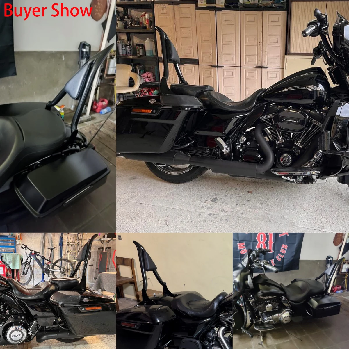 HARLEY DAVIDSON ROAD GLIDE DETACHABLE BACKREST AND DOCKING, 55 OFF