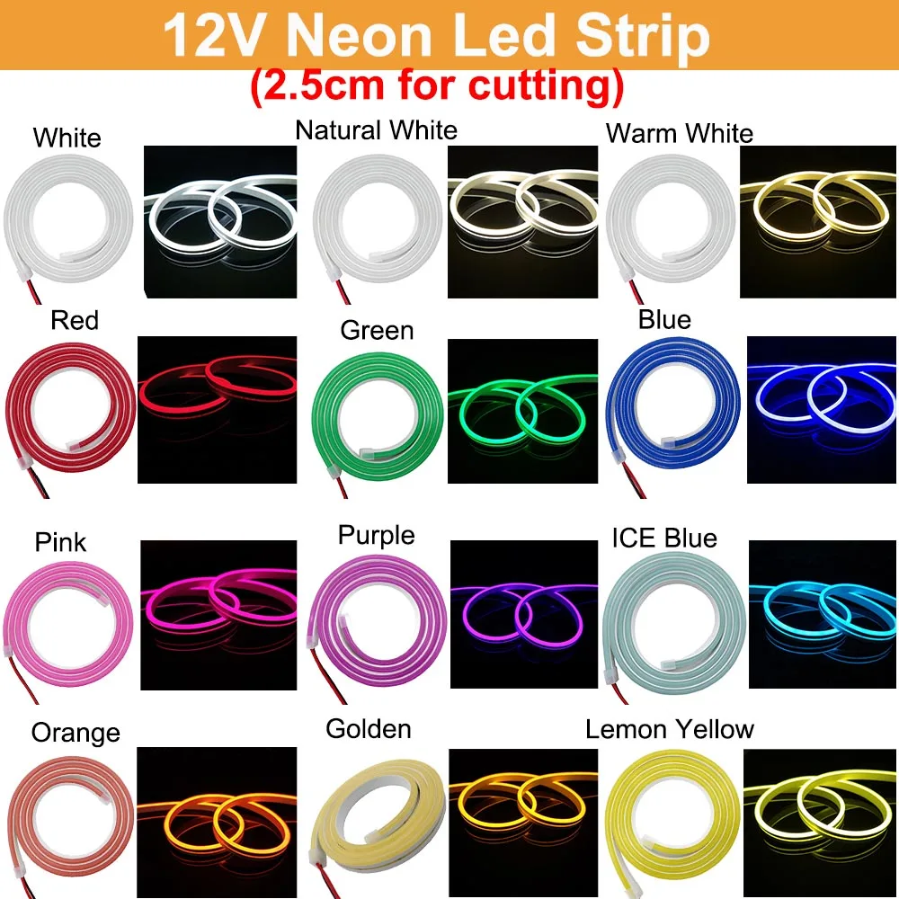 รูปสินค้า LED Strip กันน้ำ 2835 สีสันสดใส IP67 12V สำหรับตกแต่ง