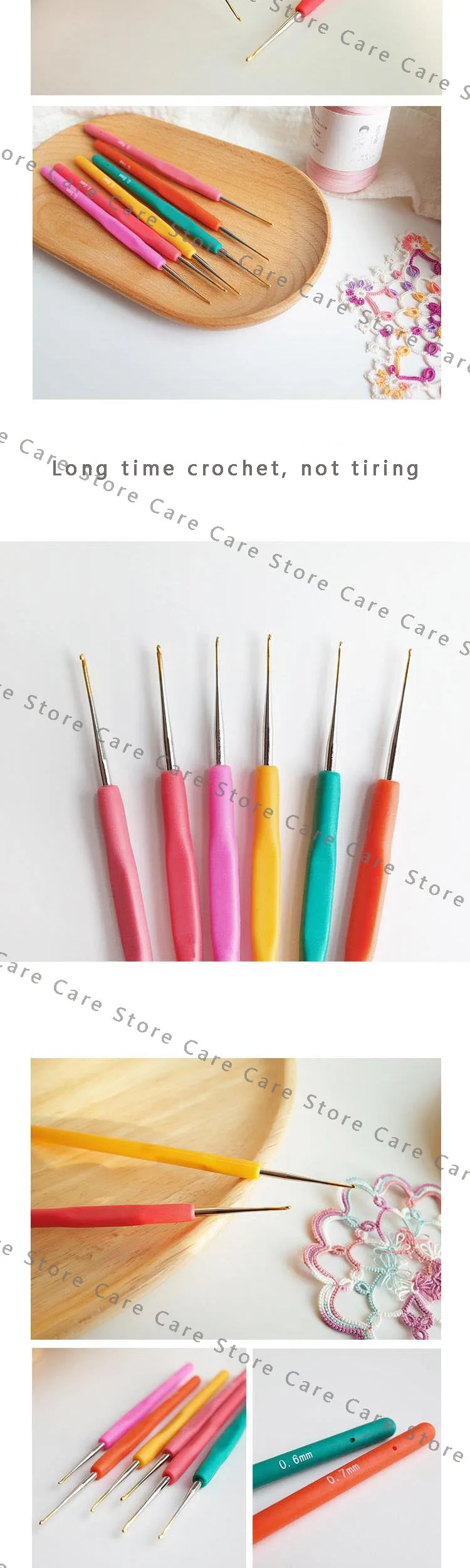 Description Picture 3 of itemCrochet Hook Set Knit Hook Lace Crochet Kit Embroidery Needles Diy Crochet Needle Set Of Knitting Hooks