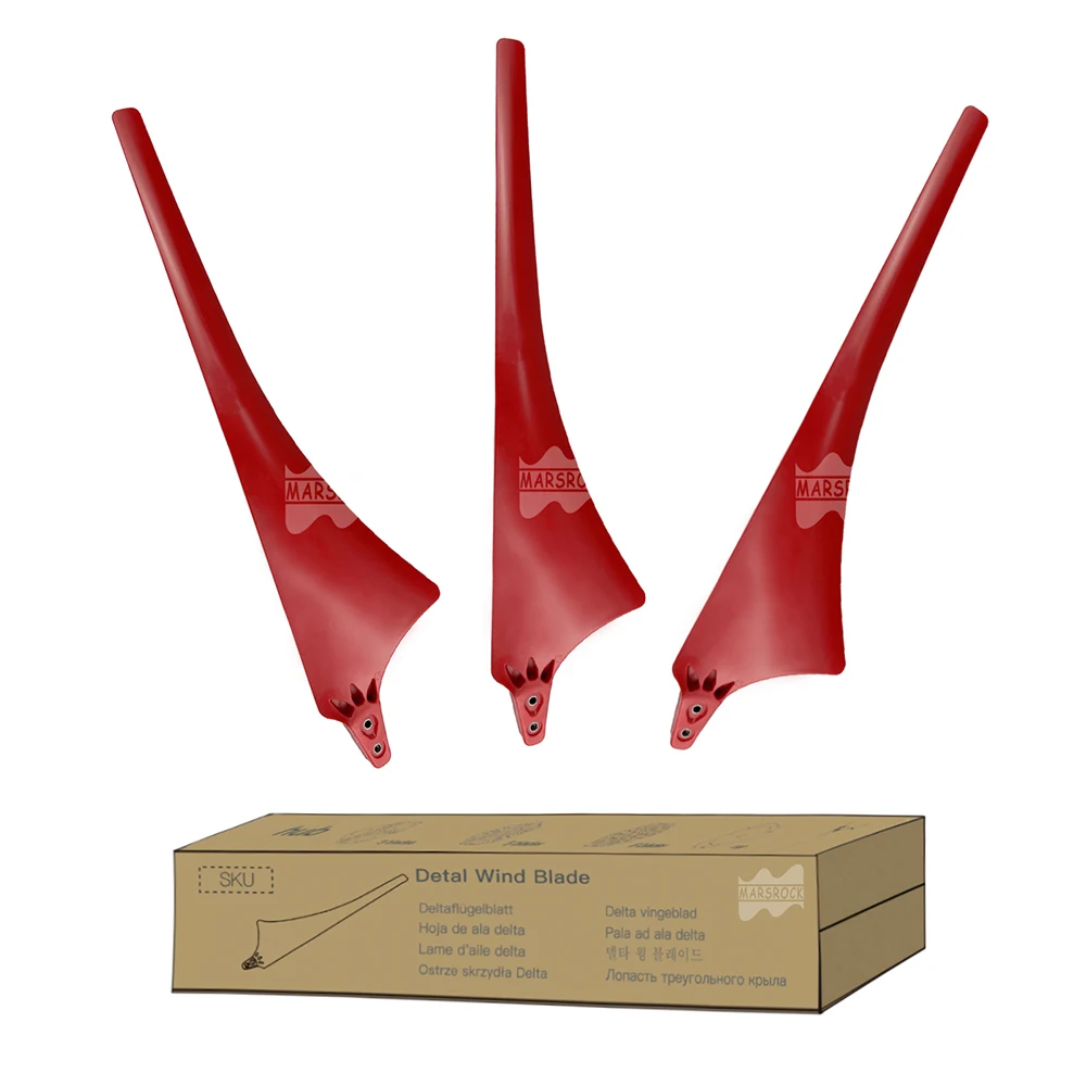 Wind Turbine Generator 630 MM Delta Wing High Strength Carbon Fibers Blade Nylon for Horizontal Windmill Accessories