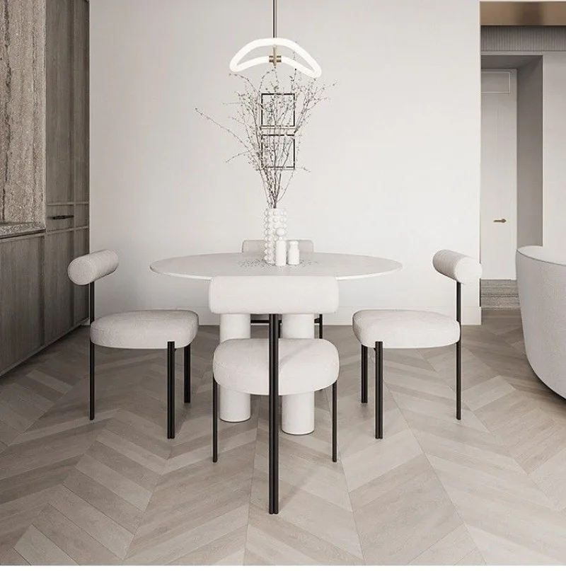 Description Picture 4 of itemModern Minimalist Negotiation Makeup Chair Creative Dining Room Chairs Light Luxury Backrest Lounge Chair