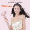New Cordless Hair Dryer Touch Screen Control Portable for Travel Home Wireless Blower 15000mAh 300W Hot and Cool Air Strong Wind 6