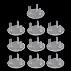 77HD Outlet Plug Covers (10 Pack) Clear Child Proof Electrical Protector Caps for Baby Child Safety Safety Improved UK