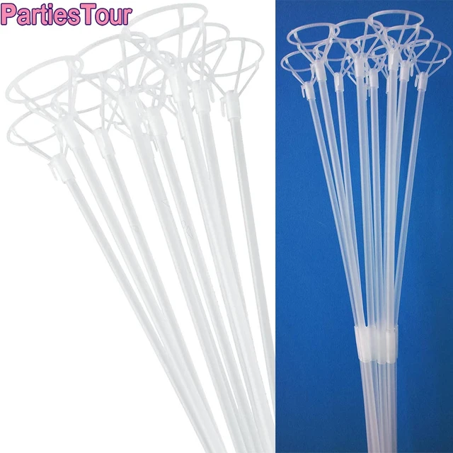 Clear Balloon Sticks with Cup