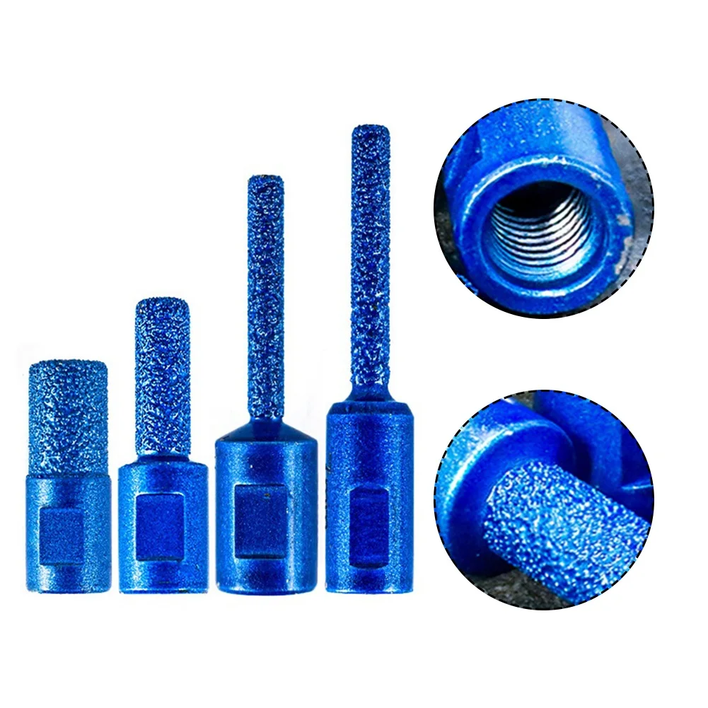 

4pcs Milling Cutter M10 Thread Hole Saw Cutter Vaccum Brazed Finger Bit Milling Cutter For Tile Power Tools Accessories
