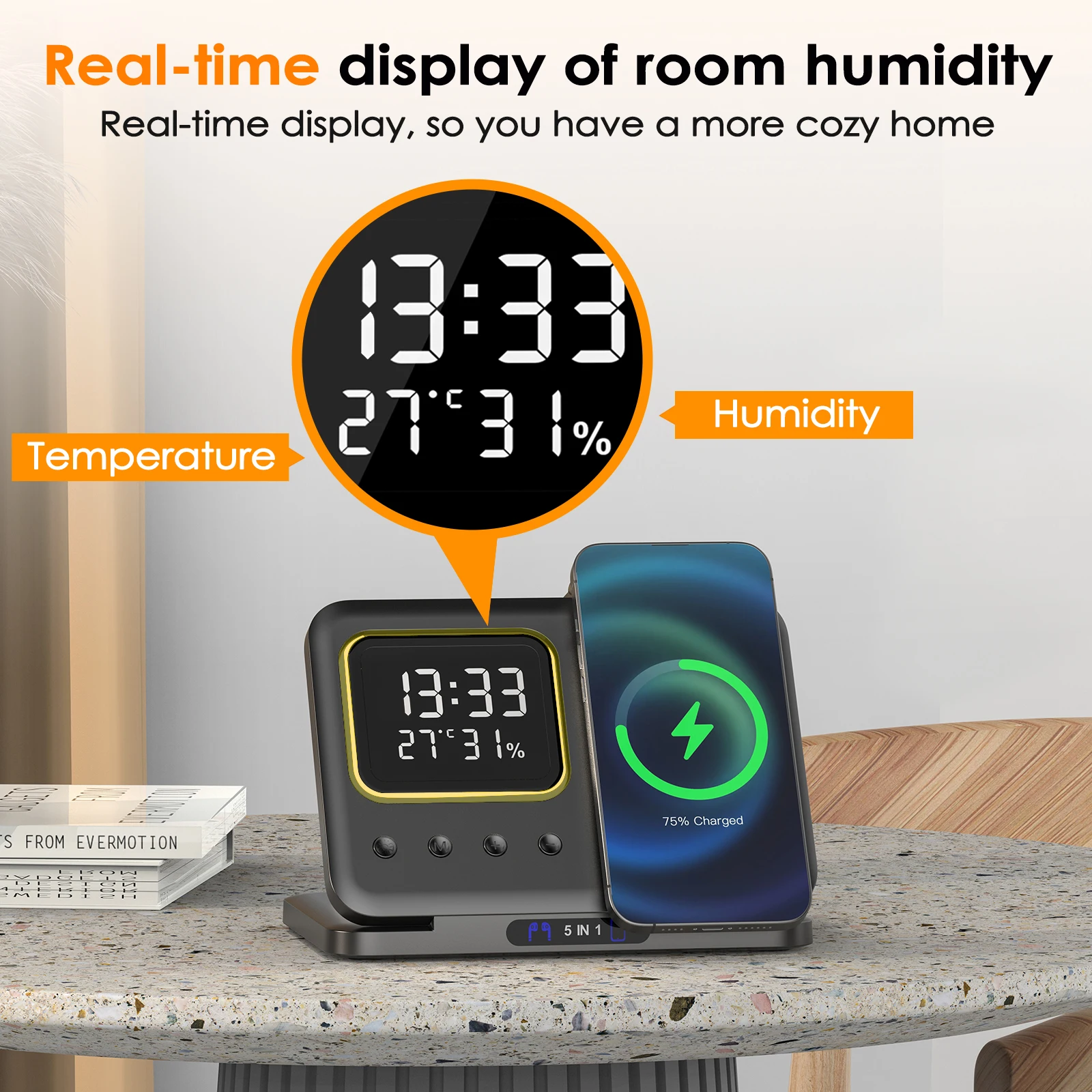 Foldable Wireless Charger Stand for Samsung Galaxy S24 Ultra Z Fold 5 4 3 Fast Charging Dock Station for Galaxy Watch 6 Buds2