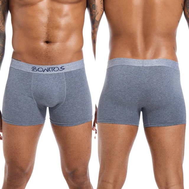 Luxury Men's Cotton Boxer Shorts Gift Set 5pcs Sexy Trunks Kit - Image 4