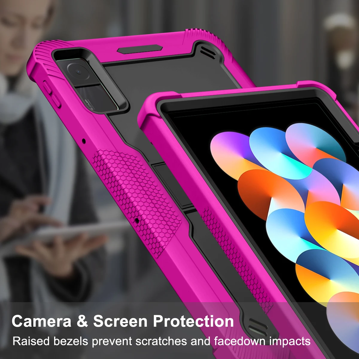 Durable Armor Case with Kickstand & 3-Layer Protection