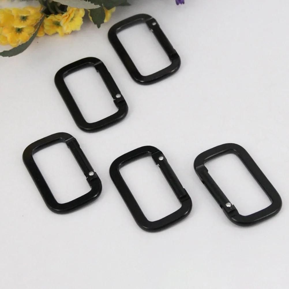 

10 PCS Carabiner Metal Keychain Hiking Clasp Climbing Buckle Aluminium Durable Keychains Sturdy Travel Outdoor