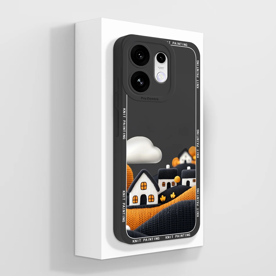 Elegant Chinese Ink Floral Soft Silicone Phone Case - Full Coverage Bumper Protection