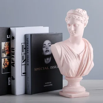 Ancient Greece European Resin David Venus Head Statuees Decoration Home Livingroom Goddess Sculpture Figurin Office Desktop 2
