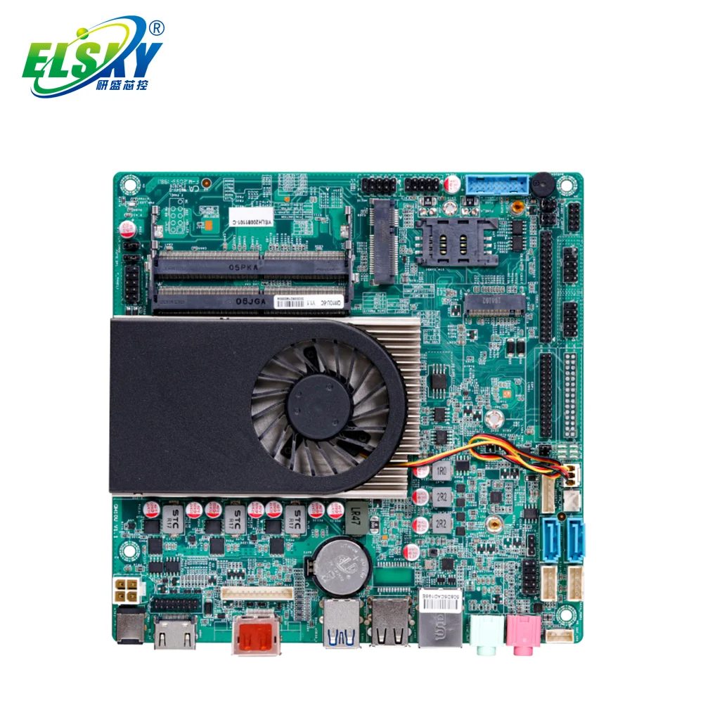 ELSKY-미니 itx 마더보드, 코어 i5 10210U i3 10110U i7 10510U QM10U DDR4 4K 디스플레이 EDP LVDS 1HDMI VGA 옵션, 핫세일