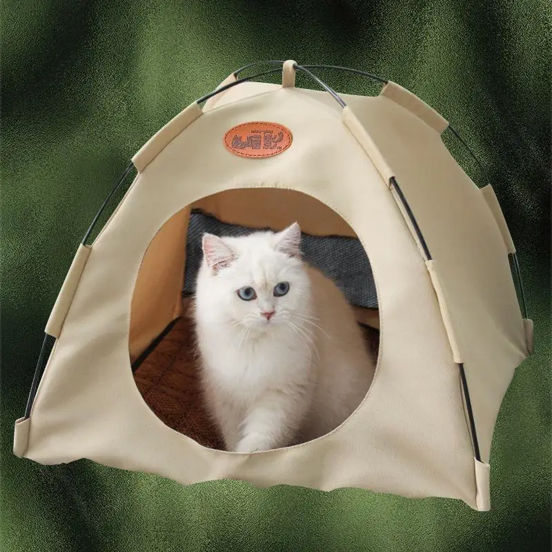 

Four Seasons Universal Breathable Canvas Cat Kennel Doghouse Tent Mat Small And Medium Dog Foldable Pet Nest