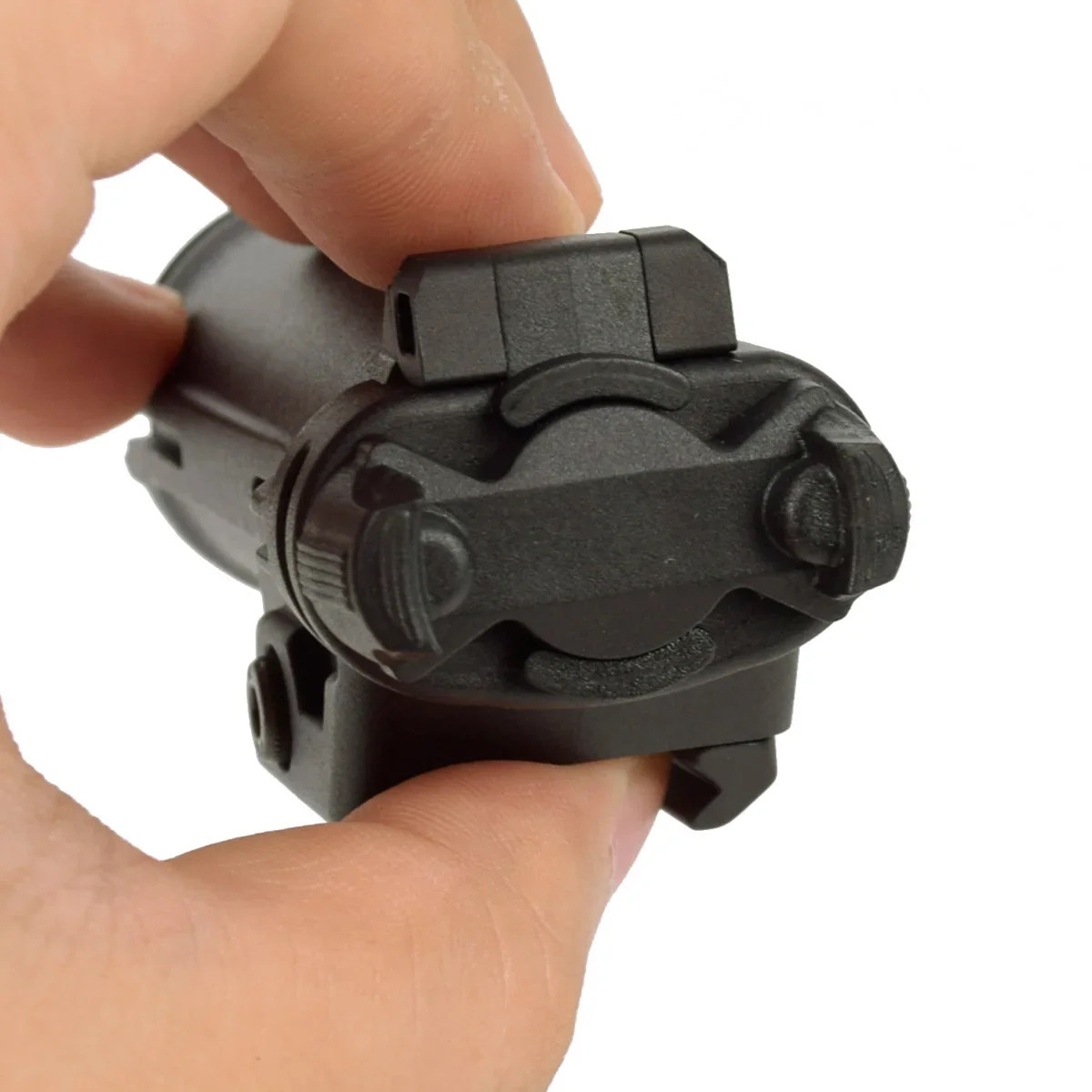 SF XH15 Taktische Pistolenleuchte, 350 Lumen, LED-Pistolen-Taschenlampe, 20 mm, Picatinny-Schiene, kompatibel mit Glock 17 18 Rapid Deploy Holster – Detail 4
