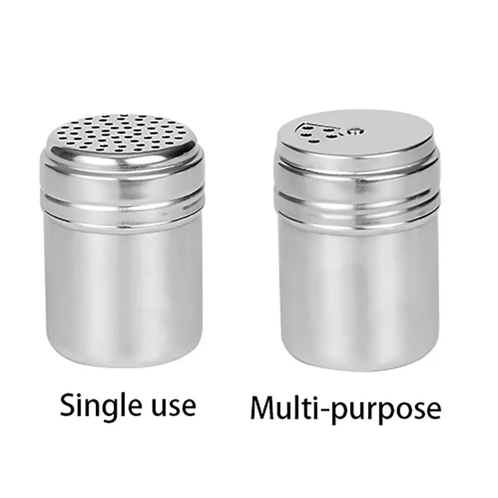 Multi-purpose Stainless Steel Seasoning Jar Salt Sugar Bottle Rotating Cover Kitchen Gadgets Spice Pepper Shaker Spice Jar 1pc seasoning jar salt shaker spices bottle salt pepper shakers