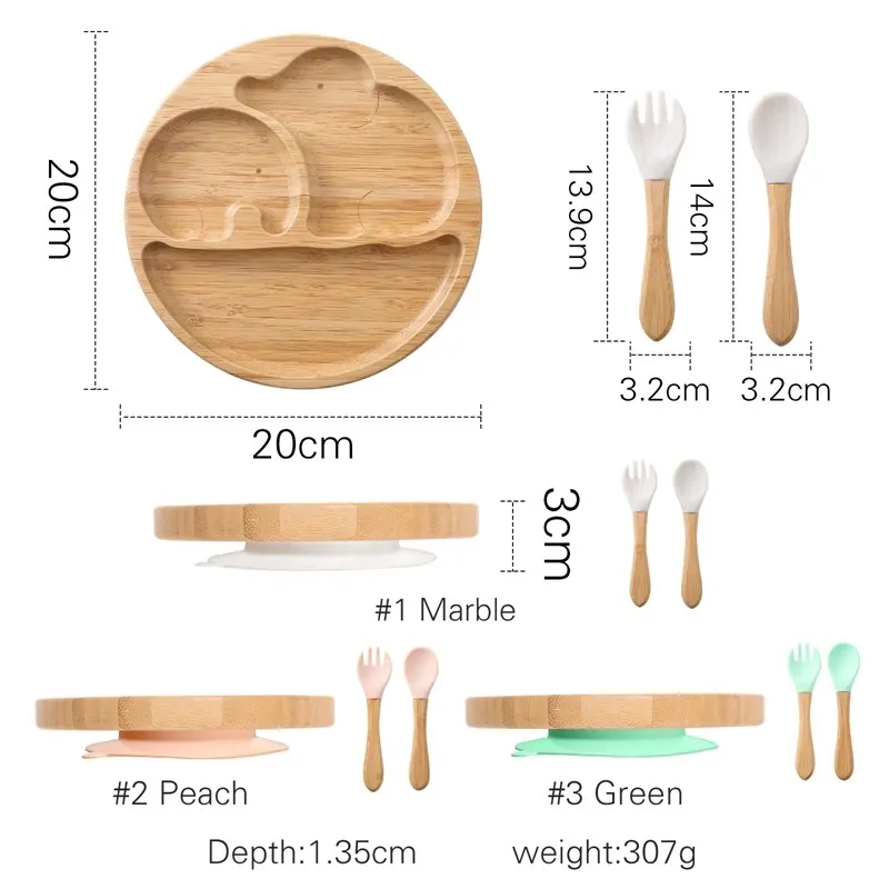 Buy Wholesale China Organic Small Baby Feeding Bamboo Handle Silicone Kids  Wooden Spoon And Fork Set & Baby Feeding Spoon at USD 1.23