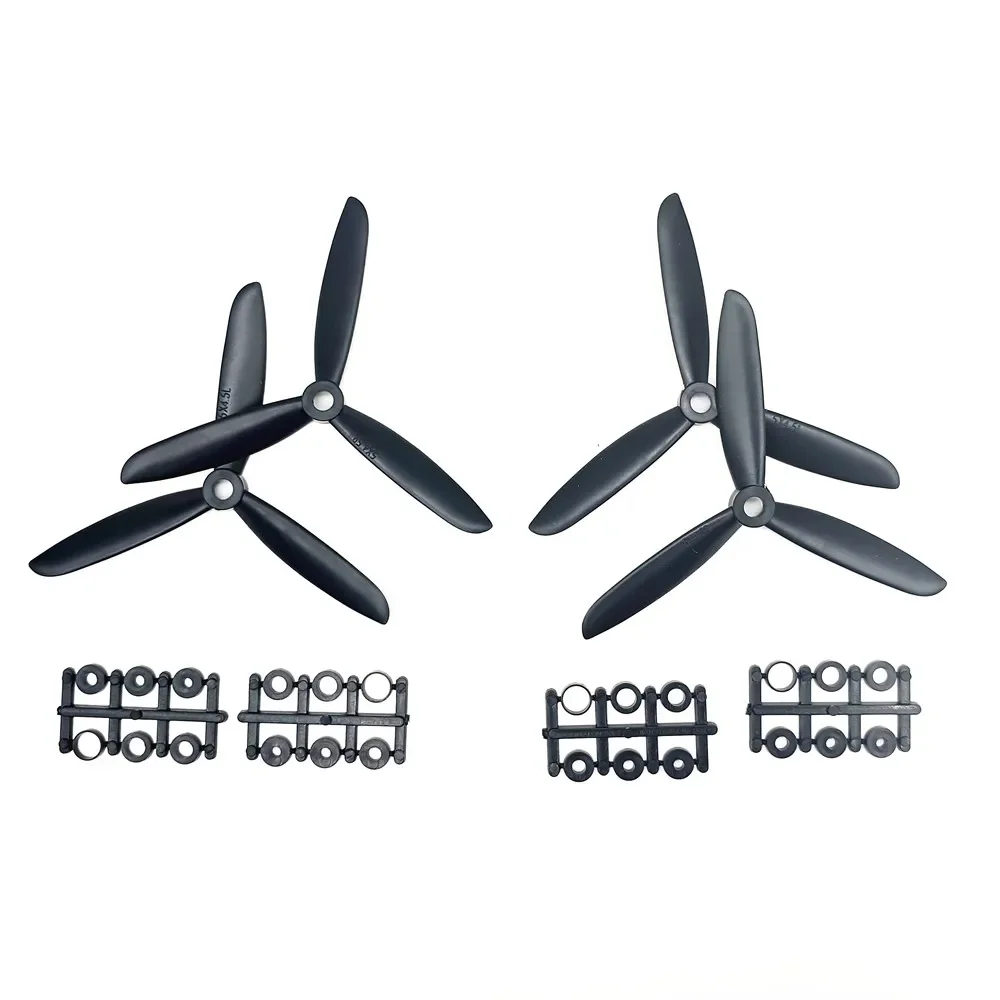 Hélices 5045 3 pales CW/CCW pour drone FPV - Lot de 2 ou 4