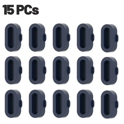 Silicone Dust Stopper Pack for Charging Port Protection (15PCs - blue)
