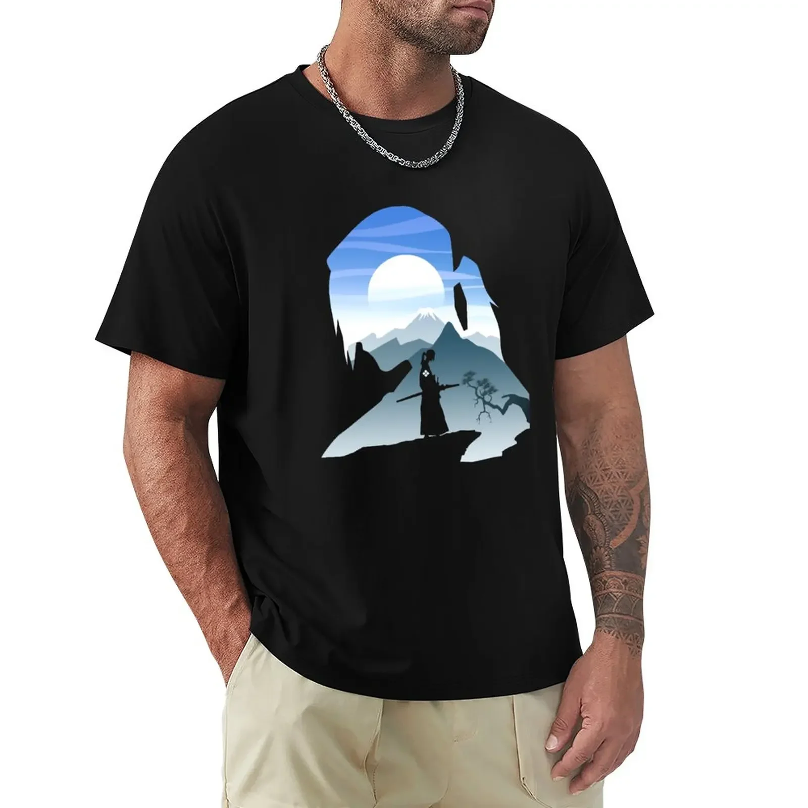 

Sky and Samurai T-Shirt hippie clothes aesthetic clothes sublime heavy weight t shirts for men