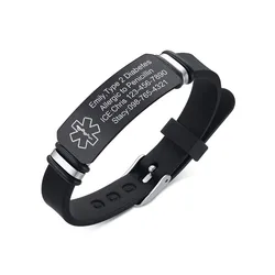 Customized Engraved Silicone Bracelet - Personalized Keepsake (Custom Text)
