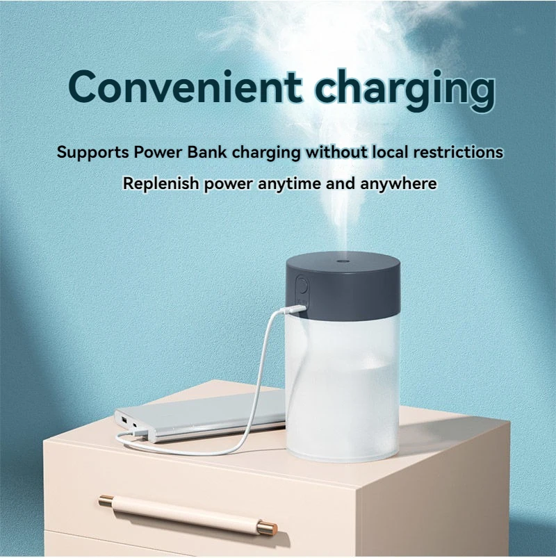 미니 무소음 가정용 USB 가습기, 자동차 휴대용 사무실 데스크탑 홈 아로마 테라피, 다채로운 가습기