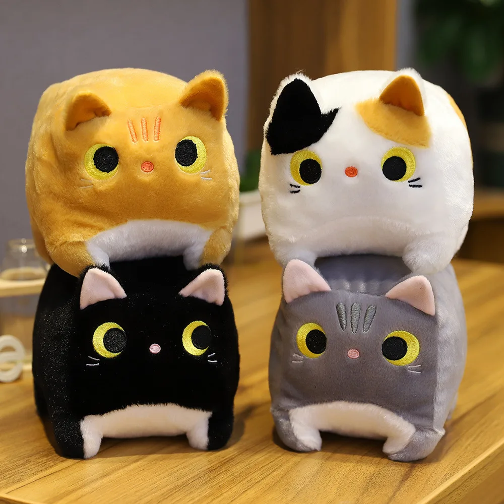 yin yang balancing cats apron restaurant accessories kitchen kitchen apron man kitchen new 2022 year 2022 1PC 7Inch Cute Cartoon Animal Cat Plush Toys Children's Square Pocket Cats Doll Plush Toys Doll Children's Birthday Gifts