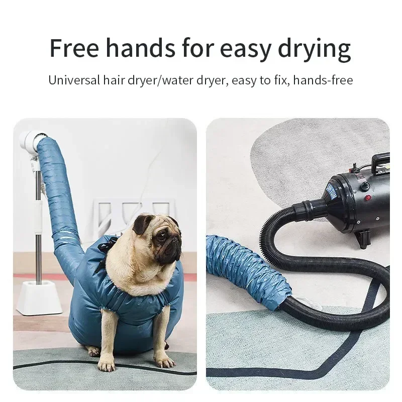 Pet Hair Drying Bag Blow Drying Household Cats and Dogs Automatic Hair Bag Quick Blowing Water for Dog Dryer 펫 드라이룸