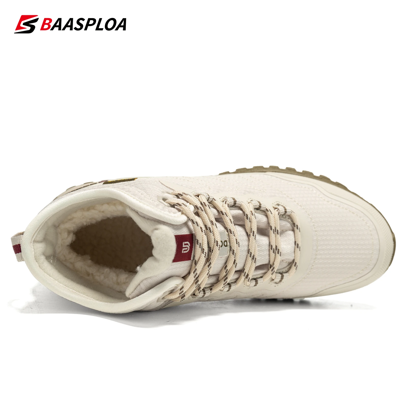 2023 Baasploa Women's Winter Ankle Boots Sports Shoes Waterproof Non-Slip Comfortable Warm Plush Women's Cotton Shoes 5