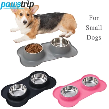 Anti-Slip Double Dog Bowl Set 1