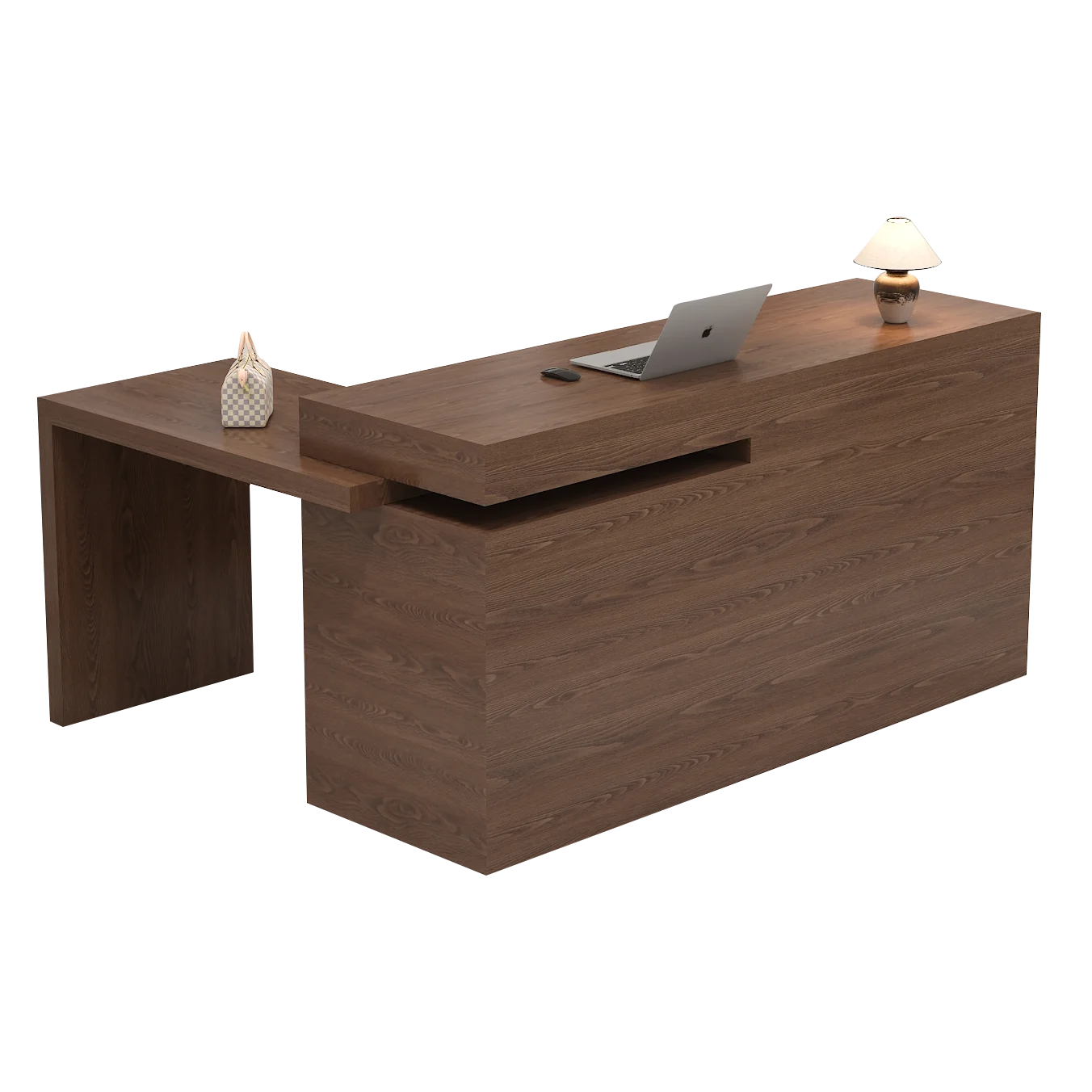 Wood Computer Reception Desks Shop Counter Elegant Cashier Reception Desks Shelves Standing Comptoir Magasin Workshop Furniture