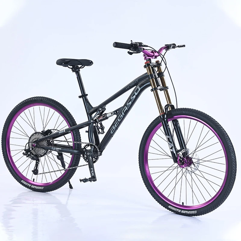 26 27.5 Inch Aluminum Alloy Soft Tail DH Bike Hydraulic Disc Brake MTB Mountain Bicycle Oil Shock Fork mountain bike fixed gear bike