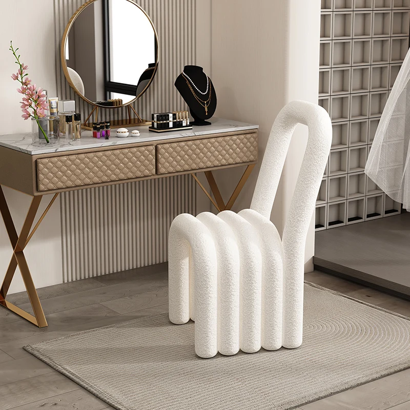 

Modern Minimalist Makeup Chair Portable Stool Comfortable To Sit in A Designer Chair Foot Stool Light Luxury Change Stools